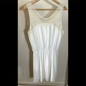 Dex white summer dress size L